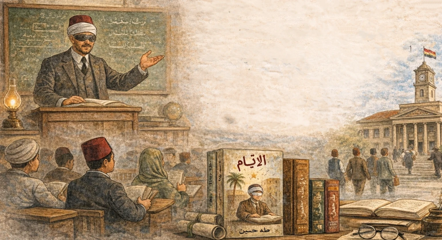 image about طه حسين.... قصة عميد الأدب العربي ورحلته الإبداعية.