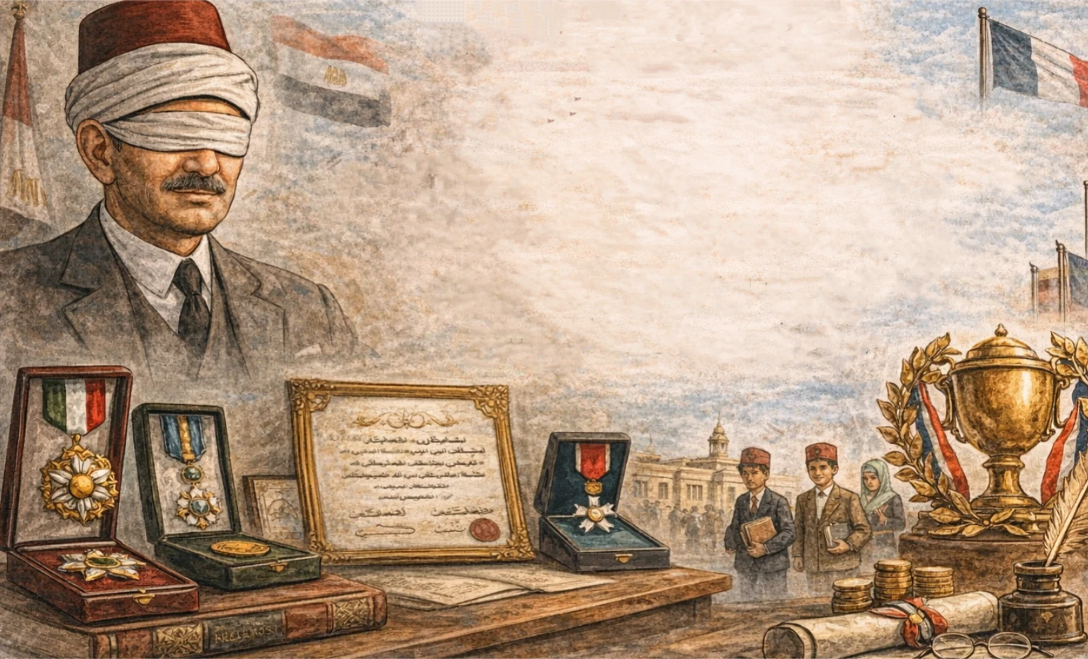 image about طه حسين.... قصة عميد الأدب العربي ورحلته الإبداعية.