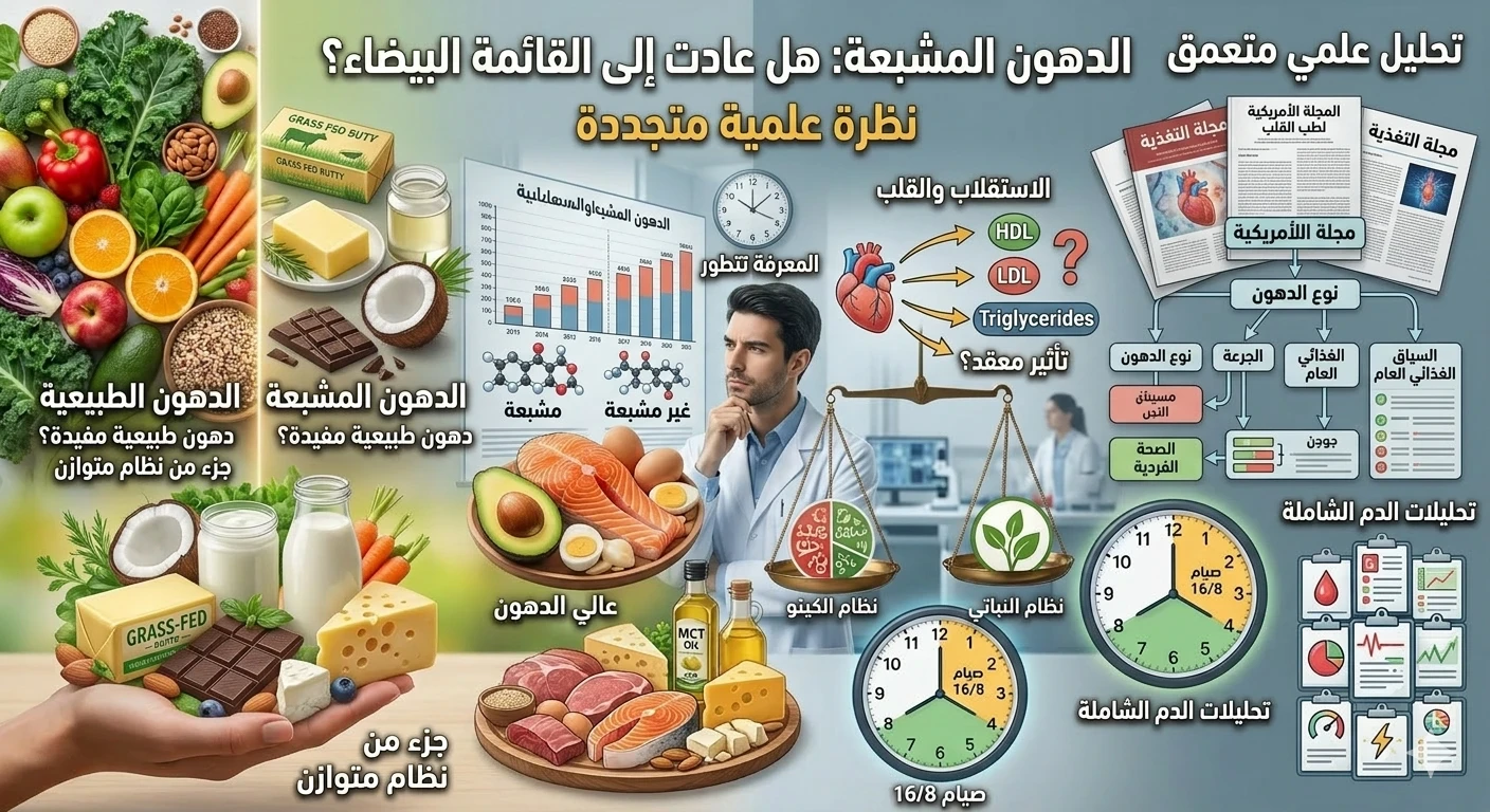 image about الدهون المشبعة: هل عادت إلى القائمة البيضاء؟ الحقيقة التي قد تصدمك