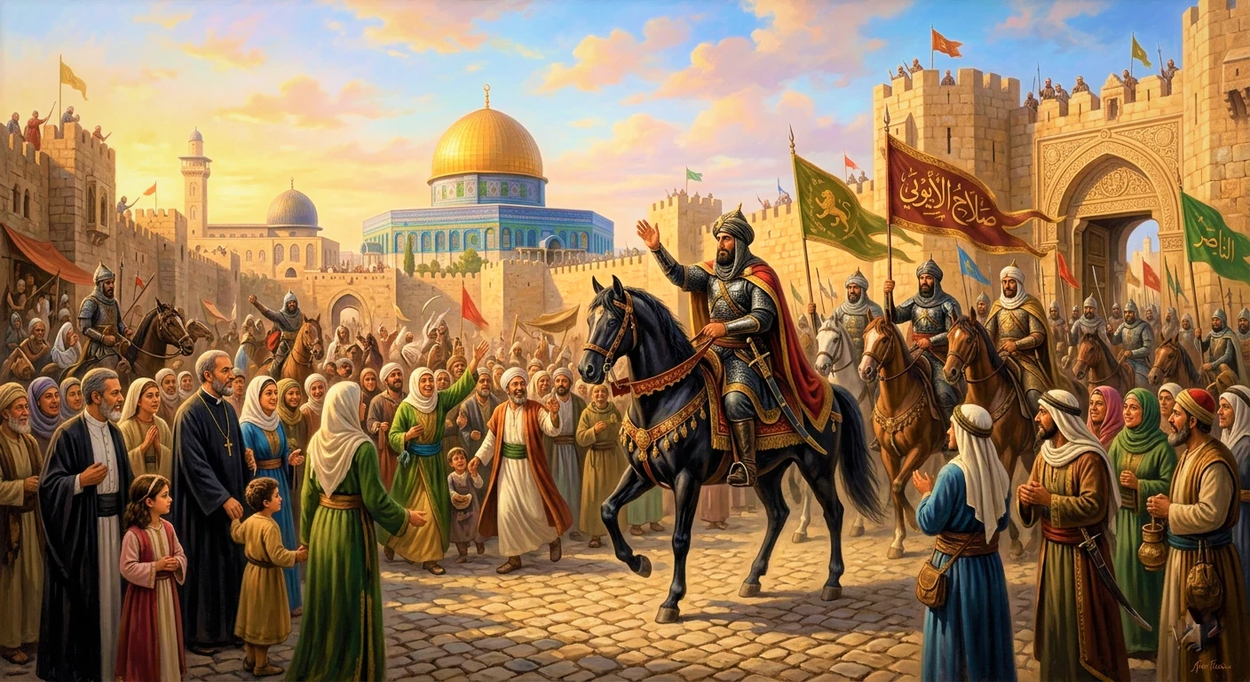 image about قصة صلاح الدين وتحرير القدس: درس في الشجاعة والصبر