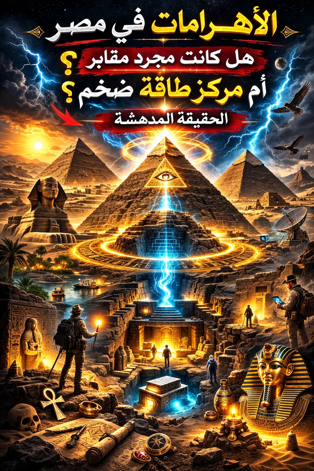 image about هل كانت الأهرامات مركزًا هائلًا للطاقة أم مجرد مقابر للفراعنة؟ الحقيقة المدهشة في هذا المقال 