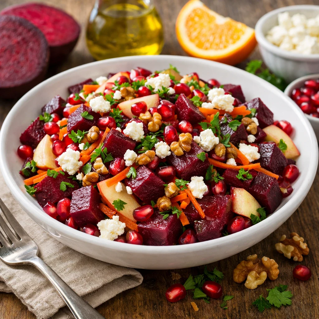 image about سلطة البنجر الصحية: وصفة طبيعية لتجديد الطاقة وتعزيز المناعة