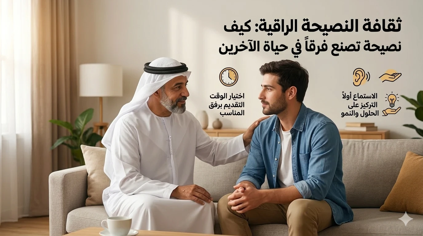 image about ثقافة النصيحة الراقية: كيف تقدم نصيحة تصنع فرقاً في حياة الآخرين