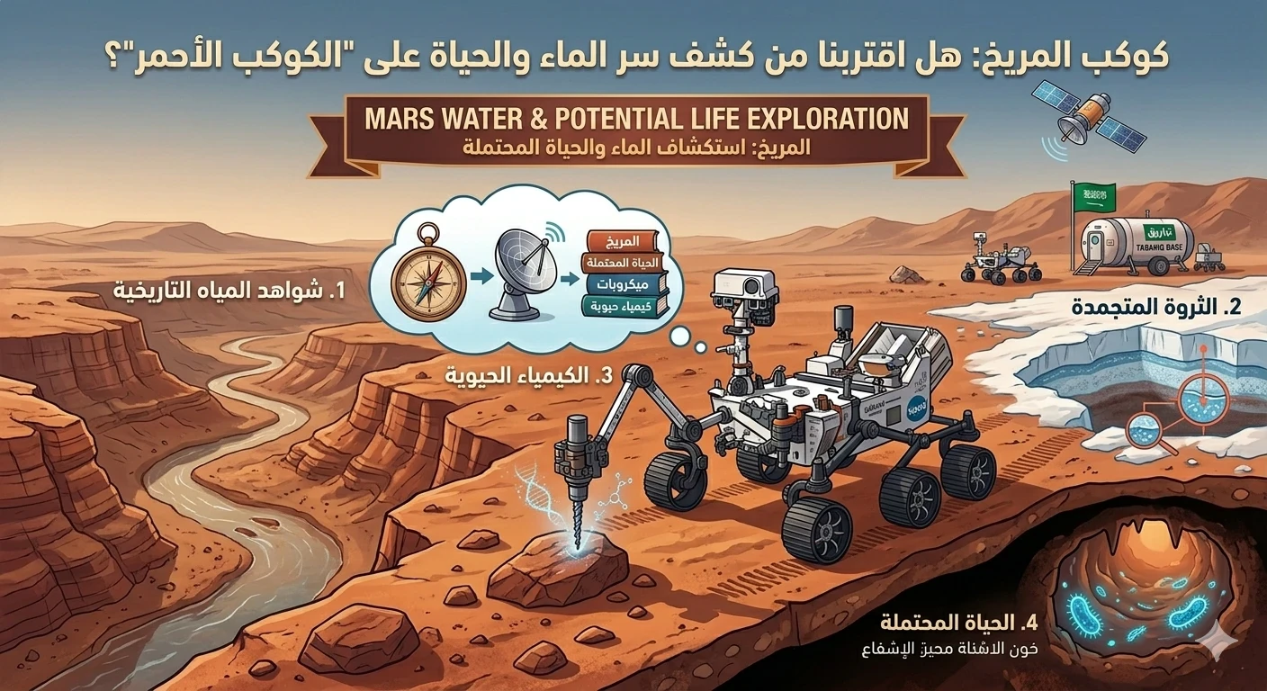 image about كوكب المريخ: هل اقتربنا من كشف سر الماء والحياة على 