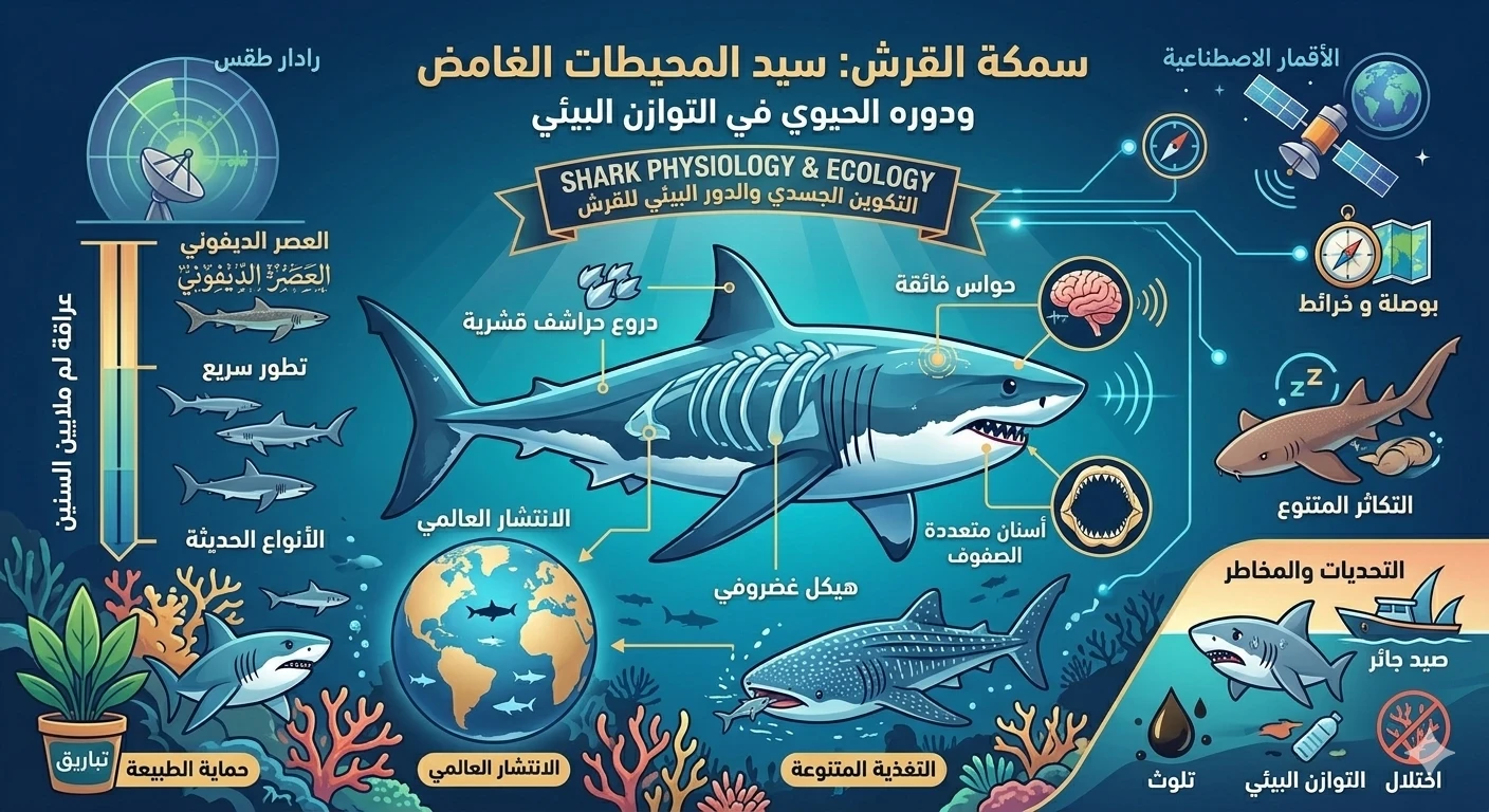 image about سمكة القرش: سيد المحيطات الغامض ودوره الحيوي في التوازن البيئي