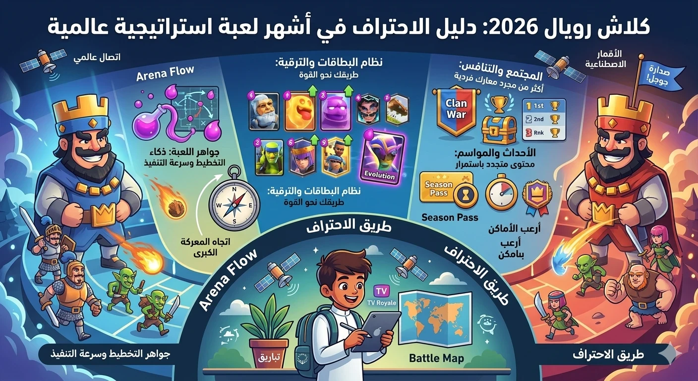 image about كلاش رويال 2026: دليل الاحتراف في أشهر لعبة استراتيجية عالمية