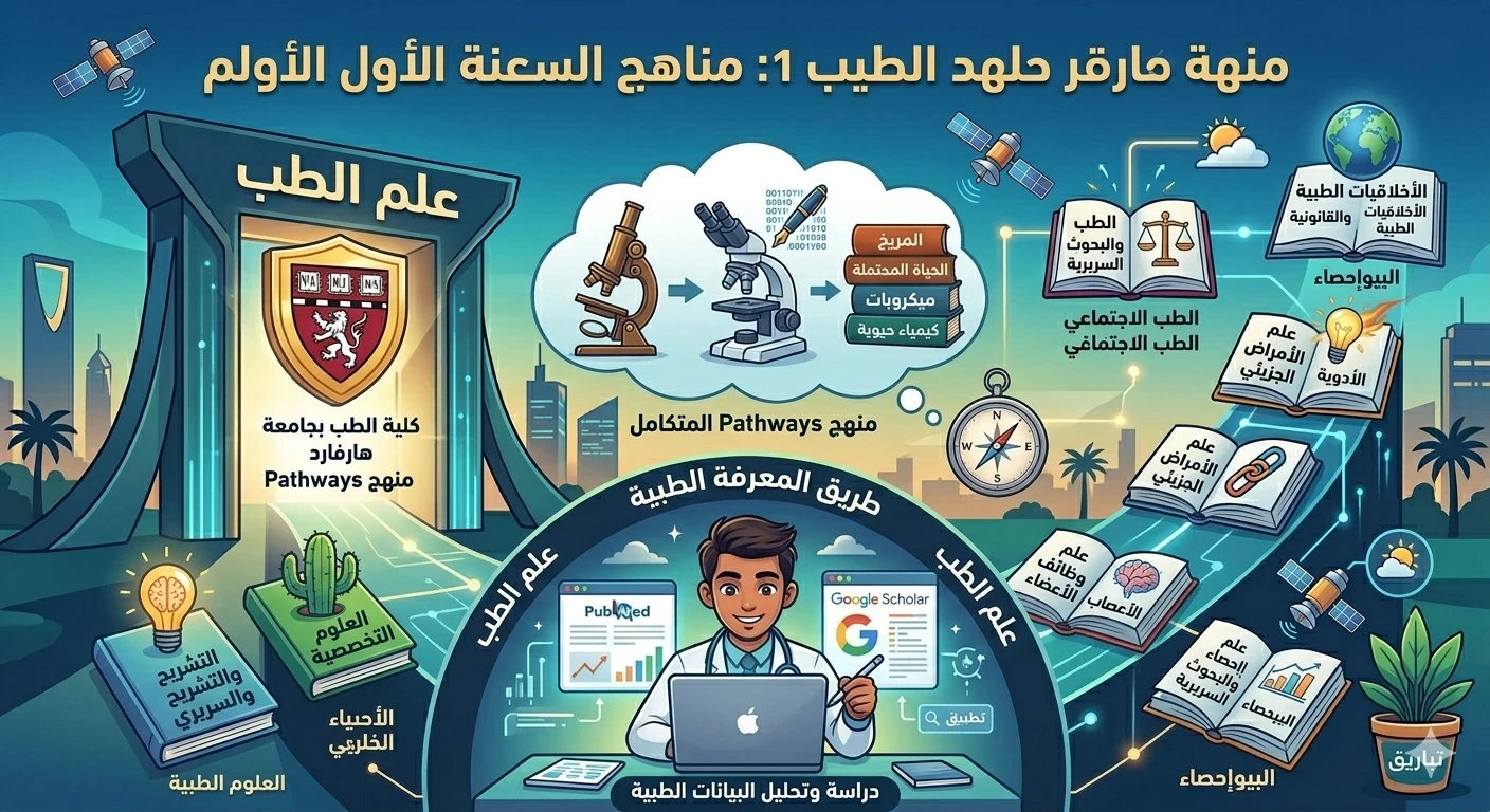 image about دراسة الطب في هارفارد: دليل مقررات السنة الأولى ومنهج 