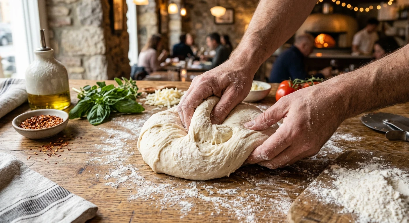 image about 🍕 طريقة عمل البيتزا في البيت بسهولة وطعم المطاعم