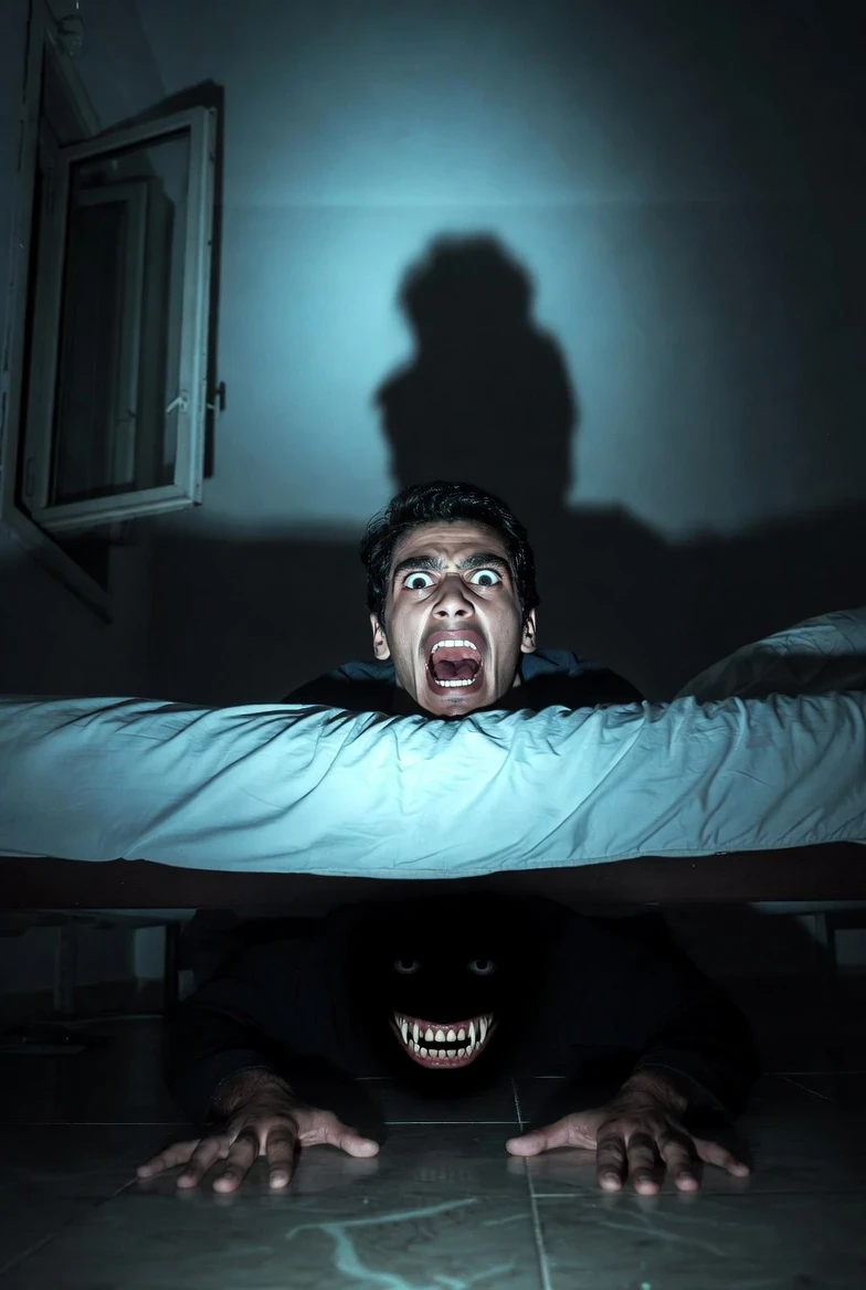 image about الصوت اللي بيرد على اسمك من تحت السرير