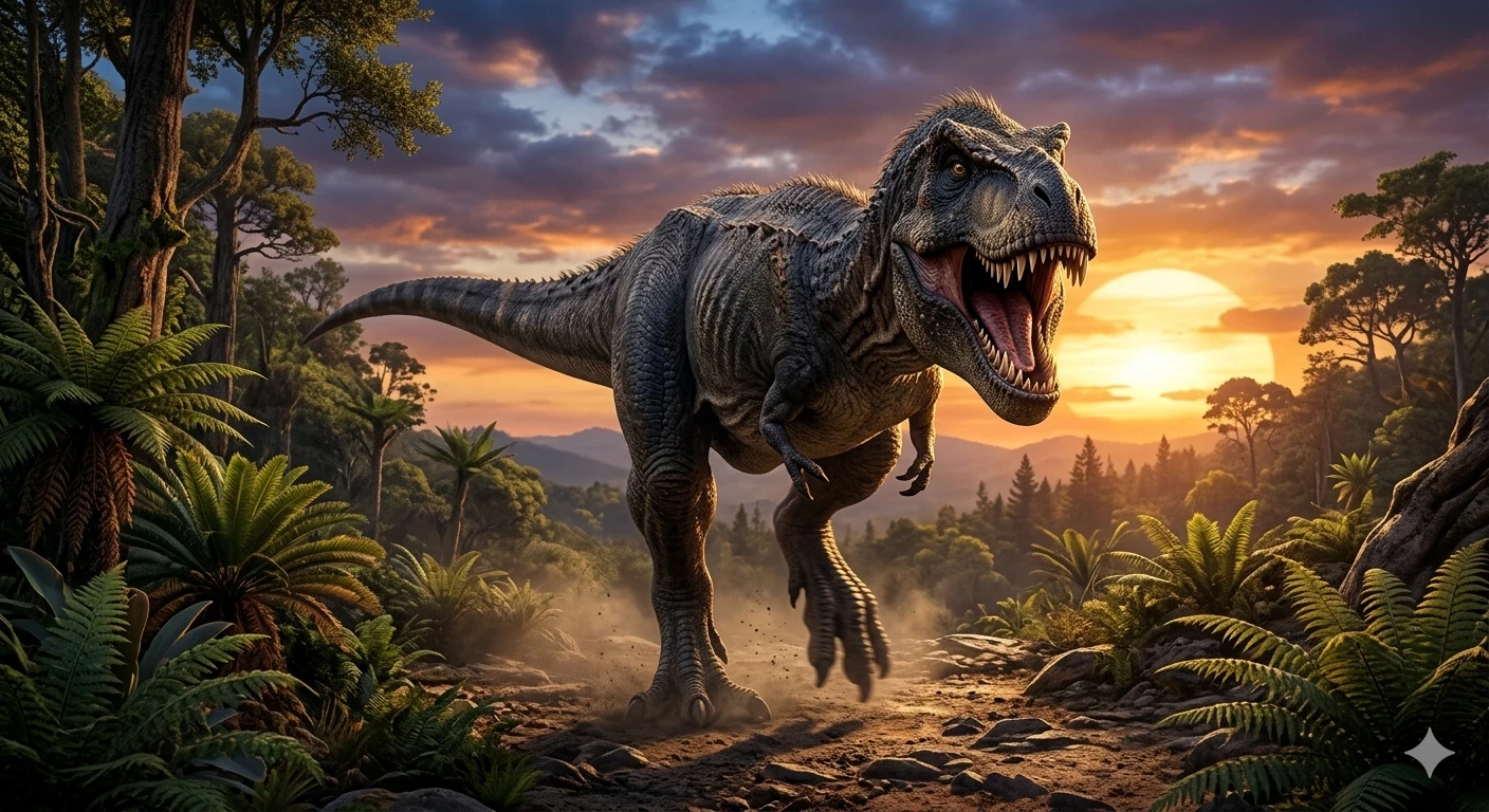 image about ملك الطغاة: تيرانوصور ركس (T-Rex) الوحش الذي حكم العصر الطباشيري