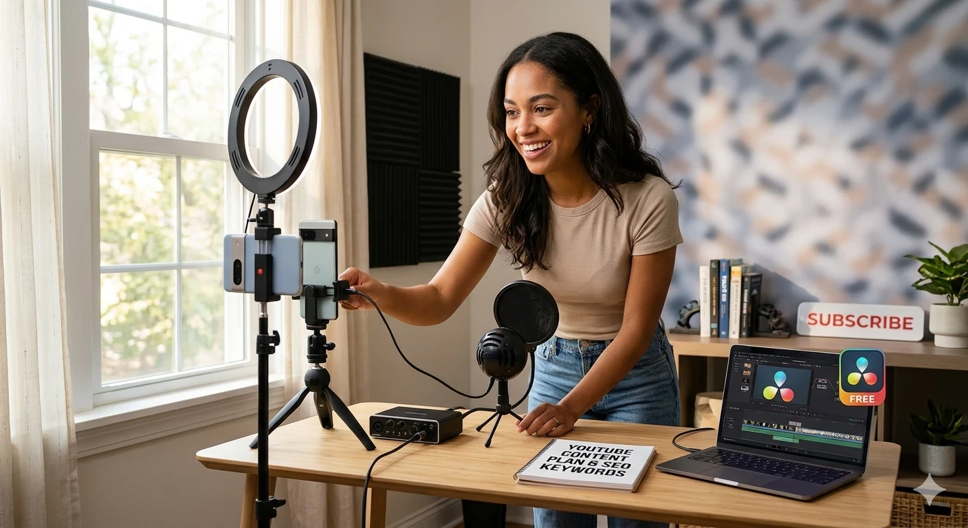 image about كيف تبدأ قناة يوتيوب احترافية بميزانية 1000 دولار؟ (دليل النجاح من الصفر)