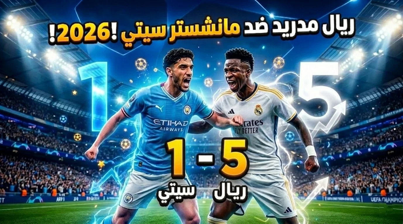 image about ريال مدريد يحسم القمة الأوروبية أمام مانشستر سيتي اليوم