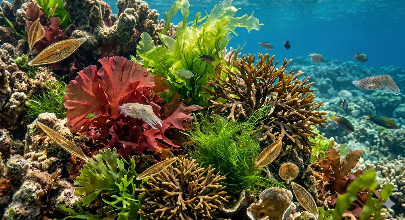 image about عالم الطحالب: رئة الأرض الخفية ودليل التصنيف الشامل