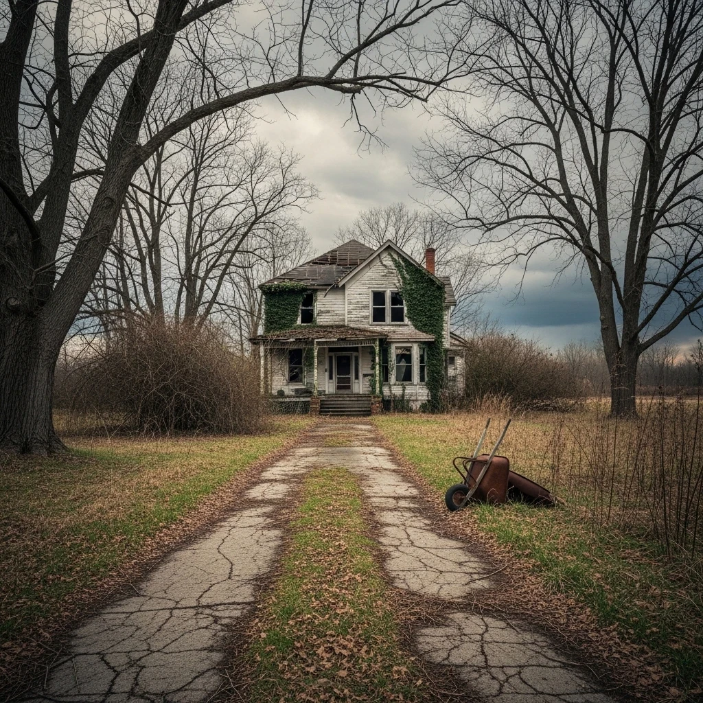 image about  البيت المهجور في نهاية الطريق