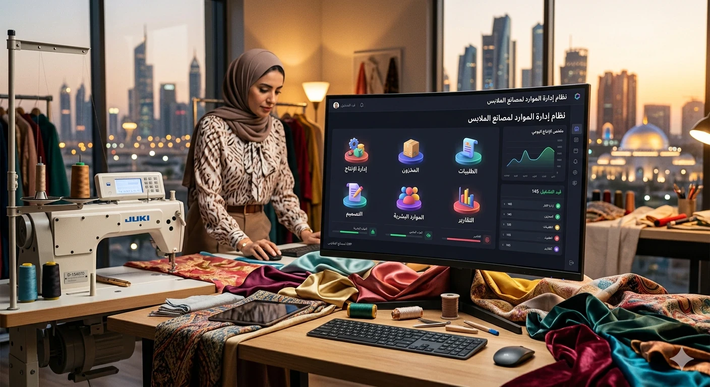 image about انشاء تطبيق EPR لادارة مصنع ملابس باستخدام الذكاء الاصطناعي