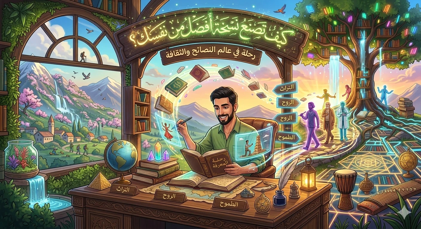 image about كيف تصنع نسخة أفضل من نفسك؟ رحلة في عالم النصائح والثقافة