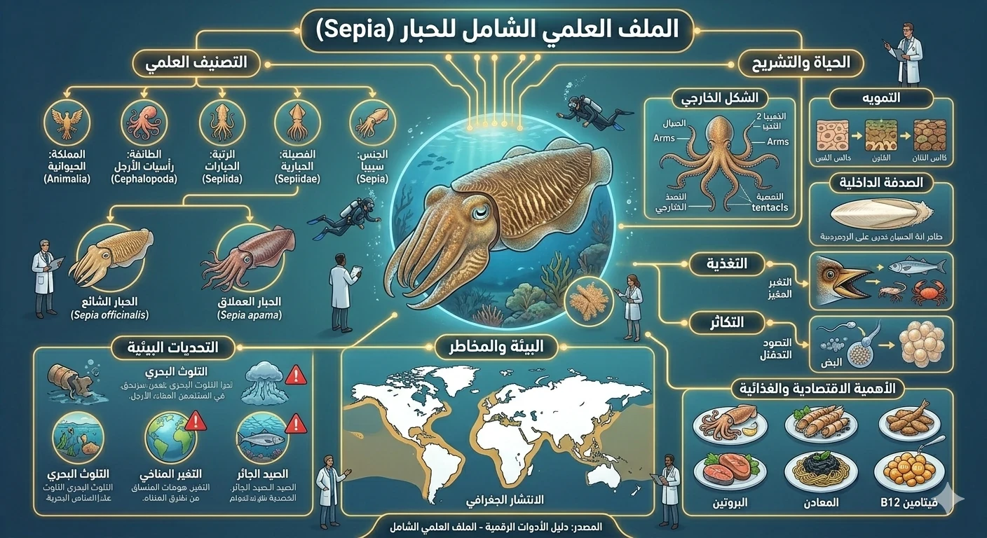 image about الحبار: سيد التمويه وأعجوبة البحار الرخوية | الدليل الشامل 2026