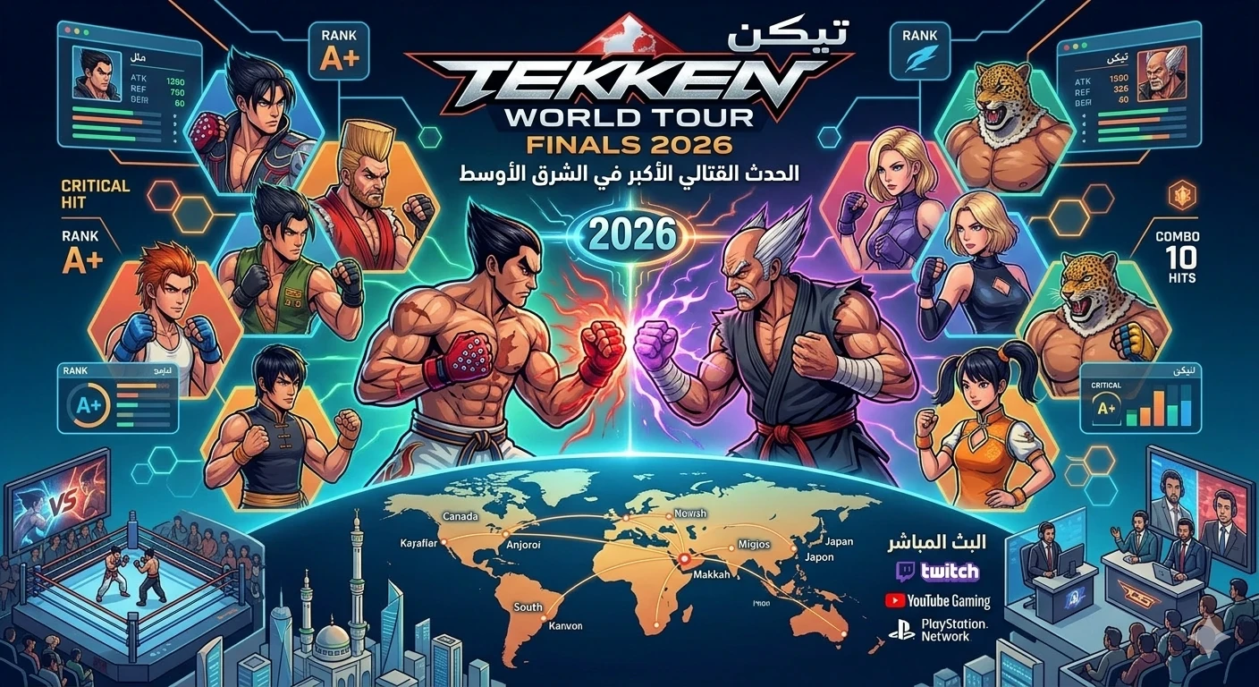 image about سلسلة ألعاب تيكن (Tekken): أيقونة القتال الرقمي وتطورها عبر الأجيال