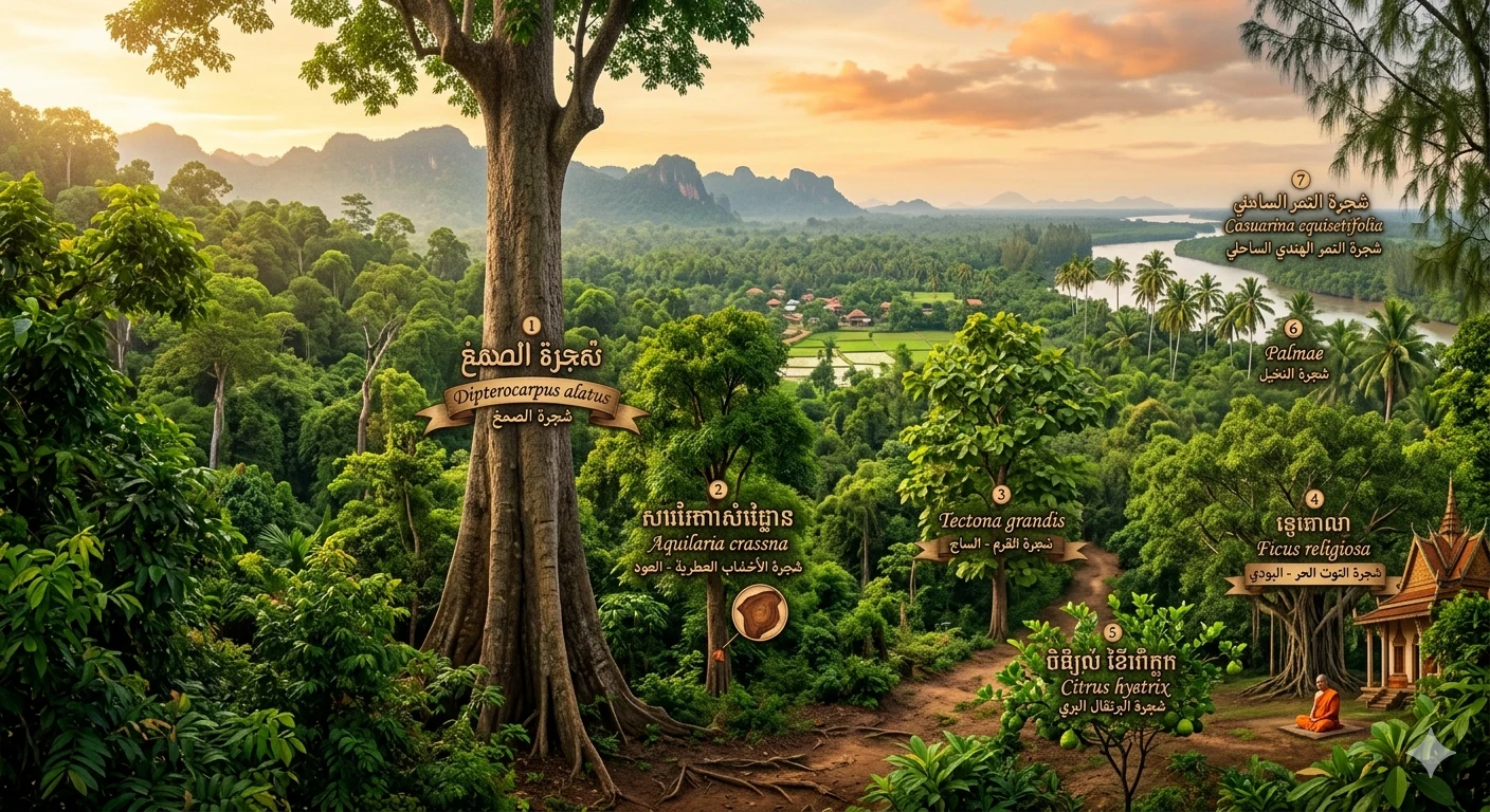 image about كنز كمبوديا الأخضر: دليل أهم الأشجار في مملكة الطبيعة الساحرة