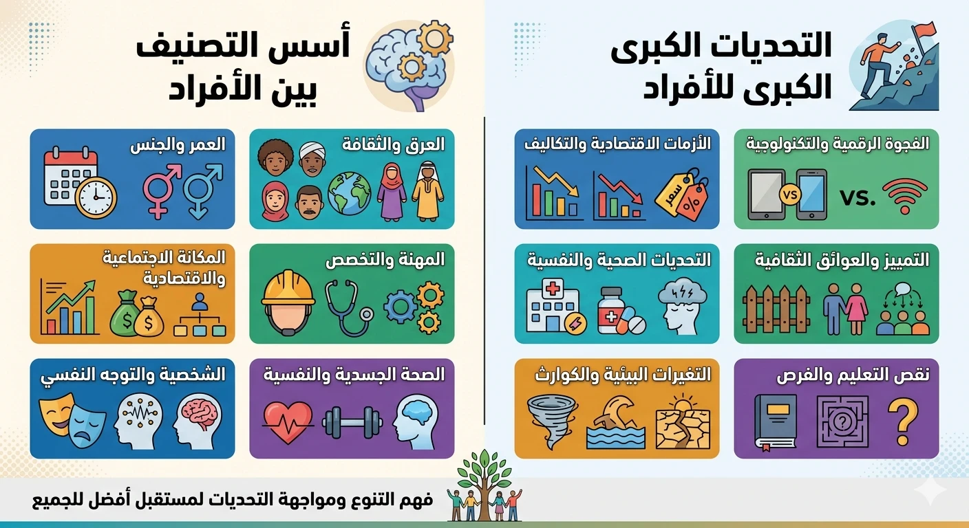 image about سيكولوجية التصنيف البشري: كيف نفهم الفروق الفردية ونواجه تحديات الحياة المعاصرة؟