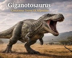 image about جيجانتوصور (Giganotosaurus): العملاق المرعب الذي نافس 