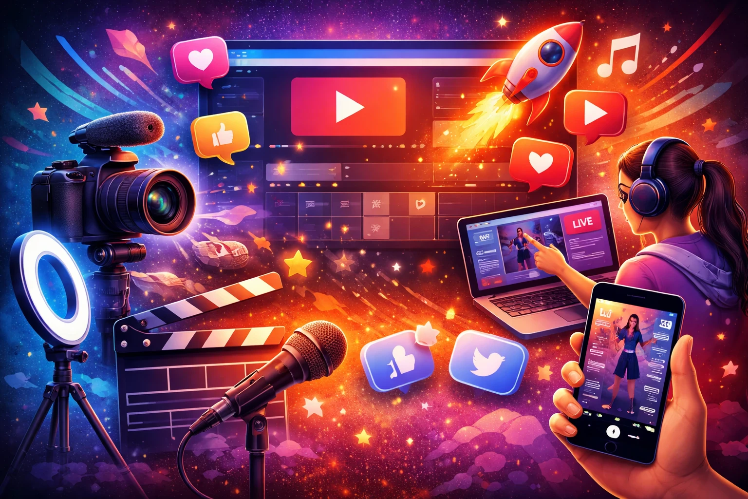 image about المحتوى الرائج: كيف تصبح صانع محتوى ناجح وتتصدر الترند؟ 🔥