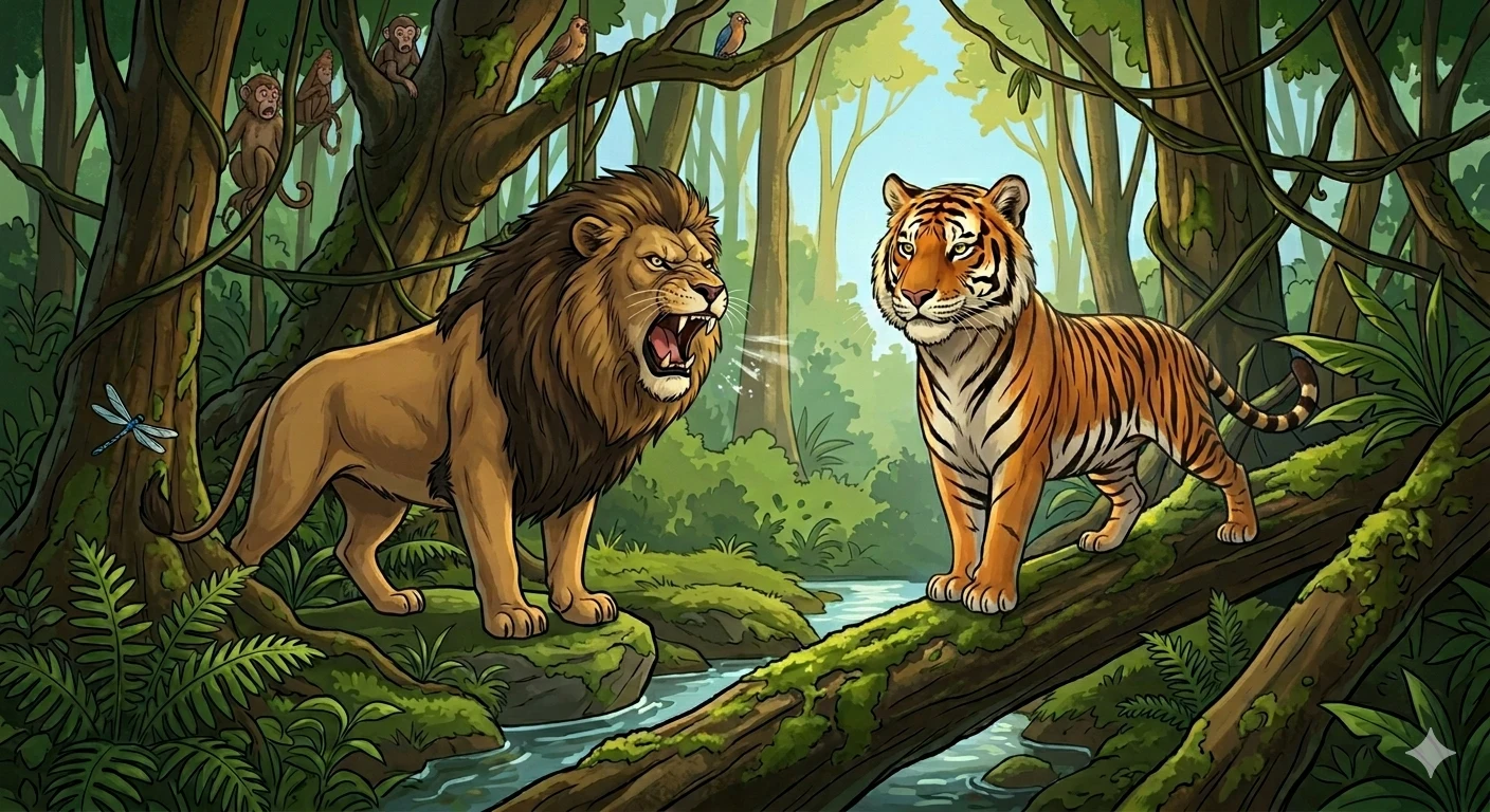 image about النمر والأسد… من عداوة إلى صداقة