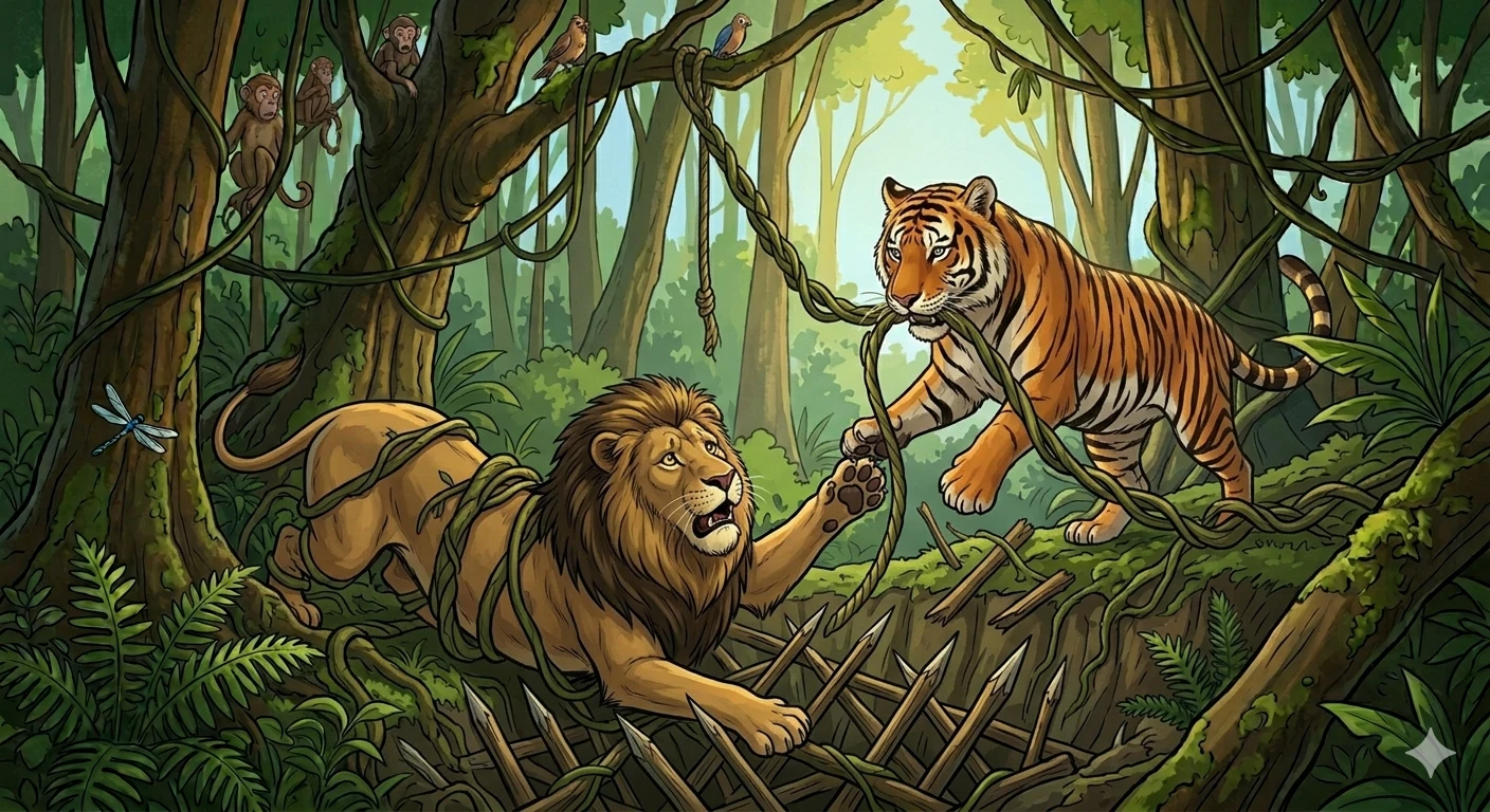 image about النمر والأسد… من عداوة إلى صداقة