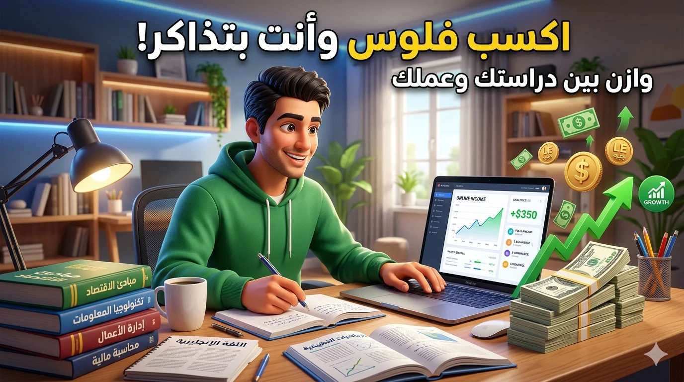 image about ازاي تزود دخلك كطالب من غير ما تأثر على دراستك؟ (طرق مجرّبة 2026)