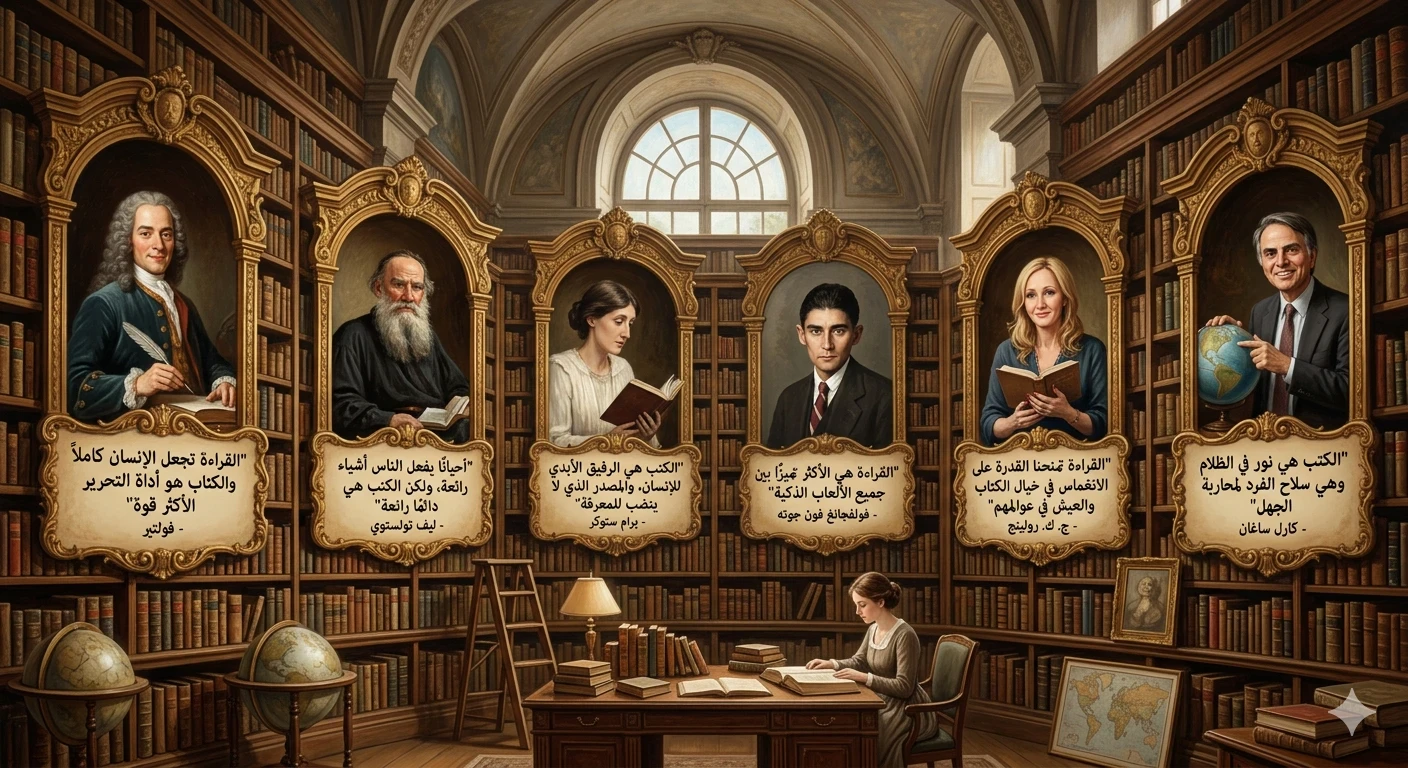 image about دستور العقل: أعظم ما قاله الفلاسفة والحكماء عن سحر القراءة عبر التاريخ