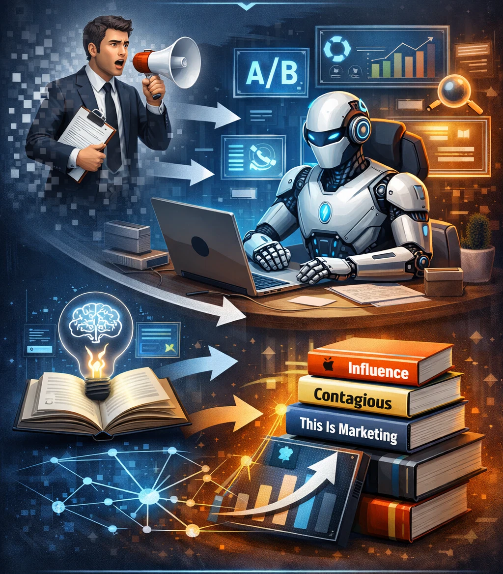 image about ازاي تستخدم الذكاء الاصطناعي للترويج لشغلك وتستغني نهائيًا عن أي مروج بشري في 2026؟