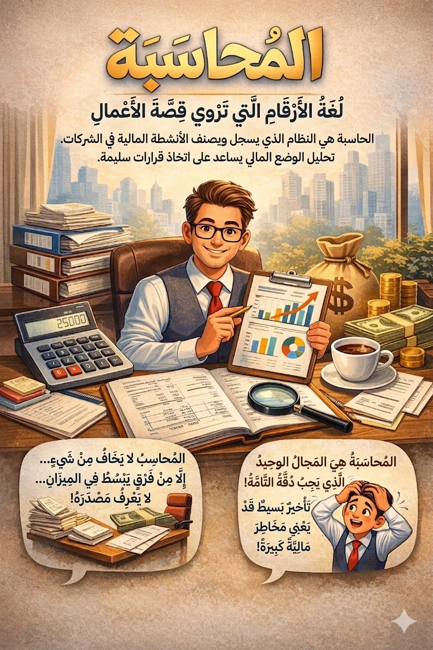 image about مدخل إلى عالم المحاسبة: لغة الأرقام التي تحكي قصة الأعمال