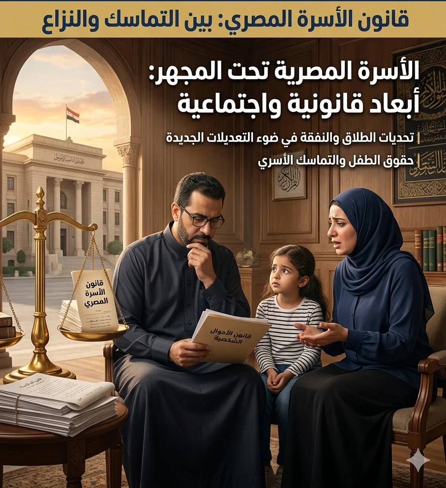 image about  قانون الأسرة المصري: بين حماية الحقوق وتحقيق التوازن داخل المجتمع
