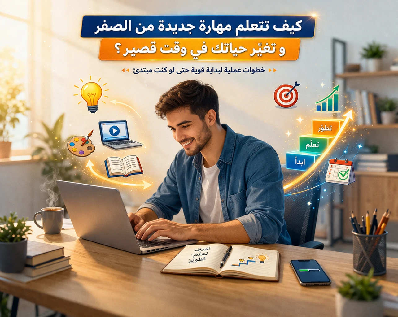 image about كيف تتعلم مهارة جديدة من الصفر وتغيّر حياتك في وقت قصير؟