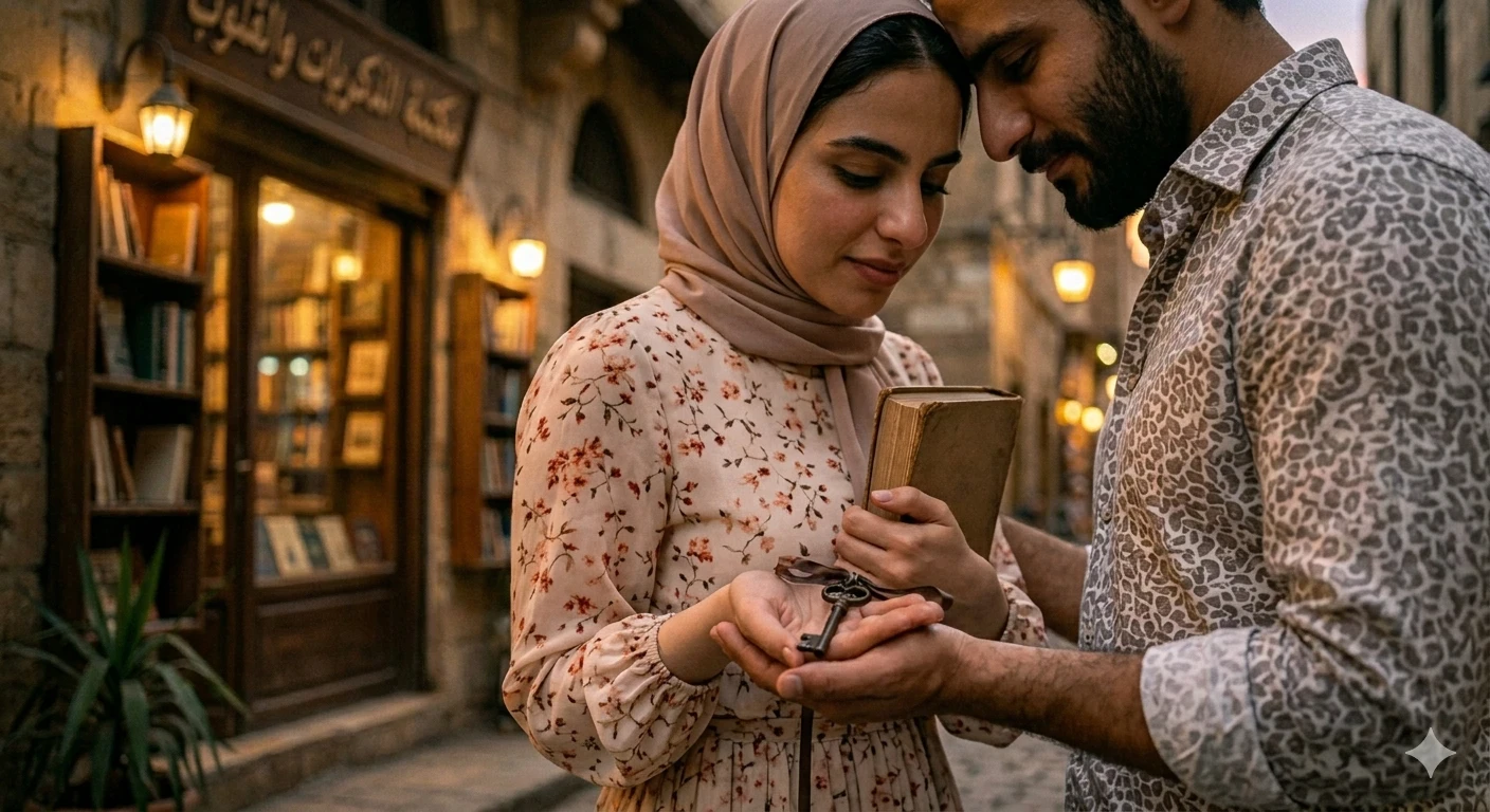 image about صدفة في ممر الزمن: حبٌ وُلد بين طيات كتابٍ عتيق