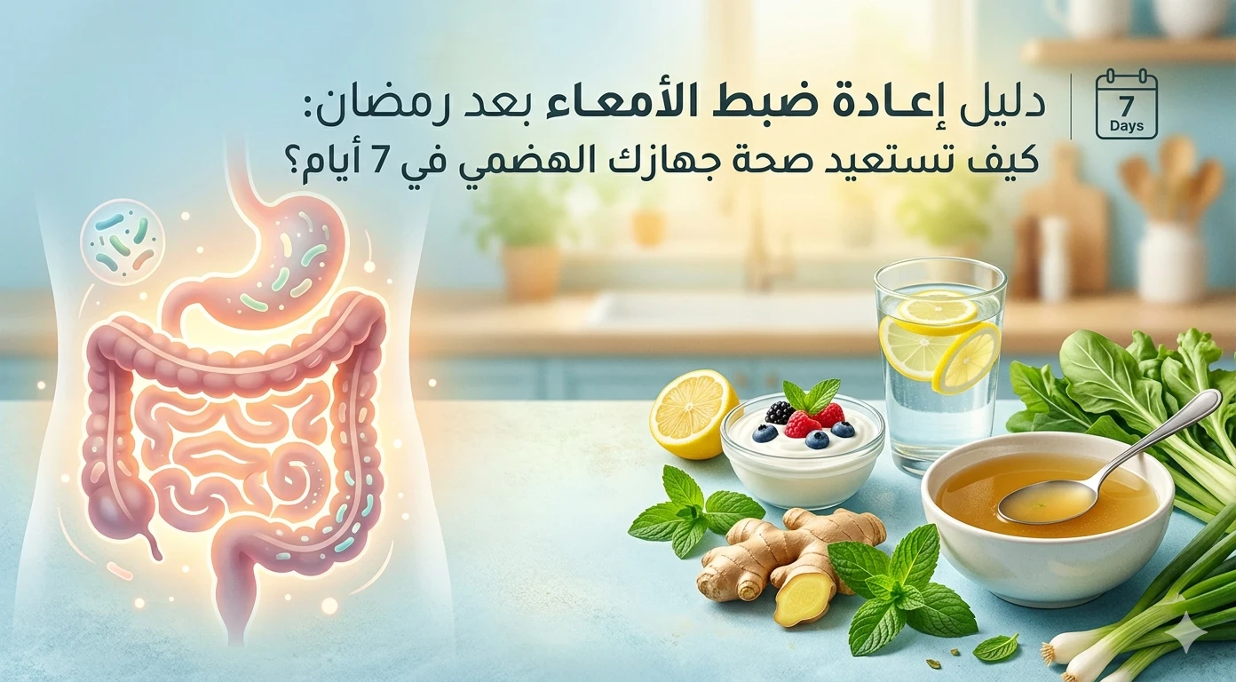 image about دليل اعاده ضبط الأمعاء بعد رمضان ٢٠٢٦