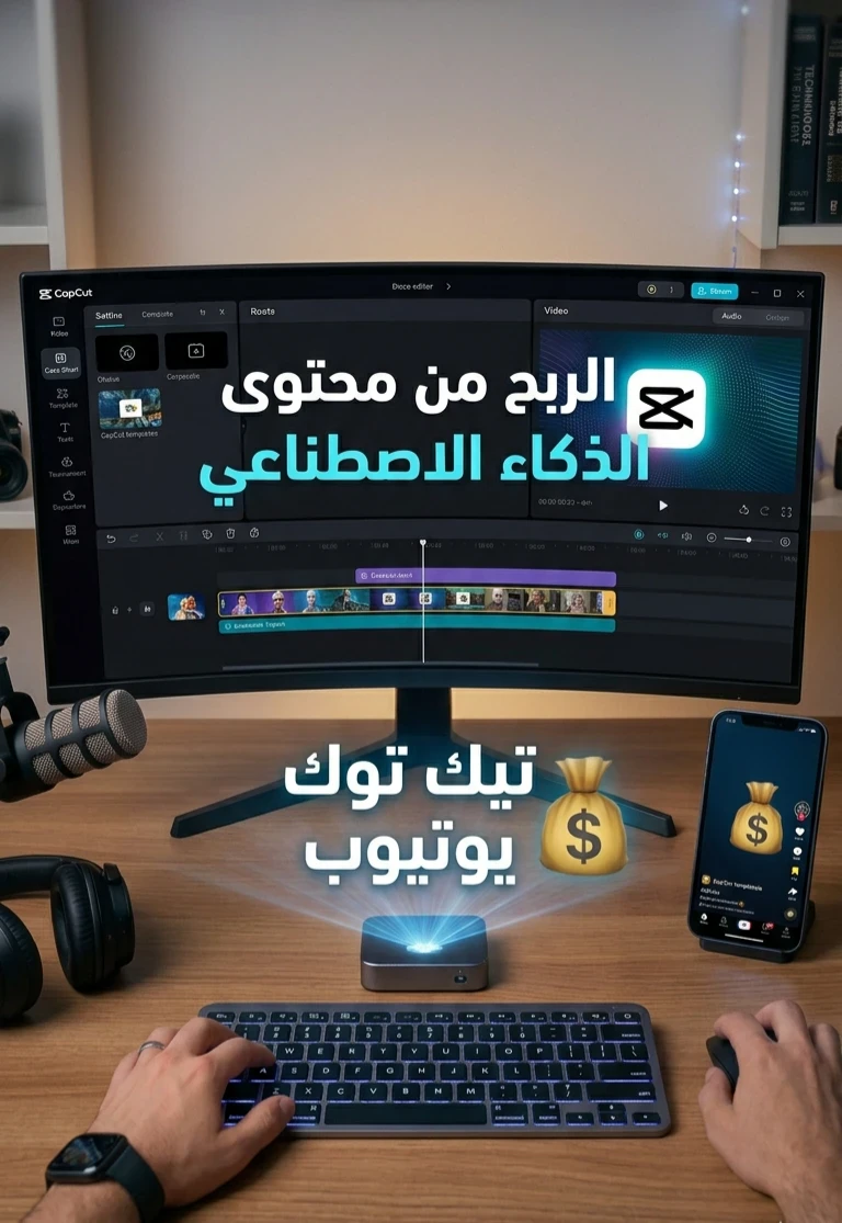 image about كيفية إنشاء فيديوهات بالذكاء الاصطناعي للربح من تيك توك ويوتيوب: دليل 2026