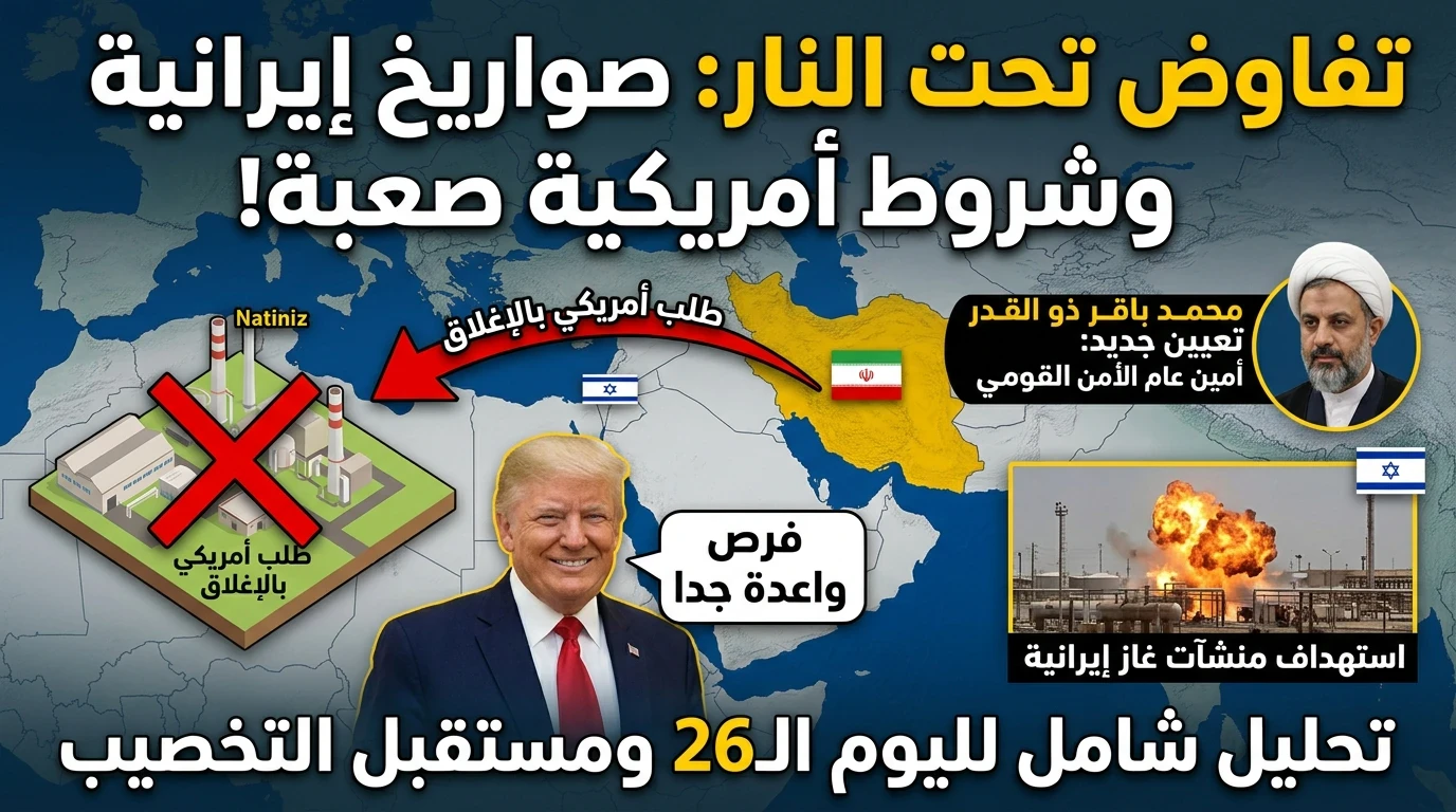 image about تصعيد متبادل: طهران تعيد ترتيب بيتها الداخلي تزامناً مع ضربة صاروخية للعمق الإسرائيلي