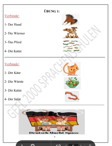image about تحميل مذكرة اللغة الألمانية للصف الرابع الابتدائي الترم الثاني   2026 PDF شرح مبسط وتدريبات كاملة