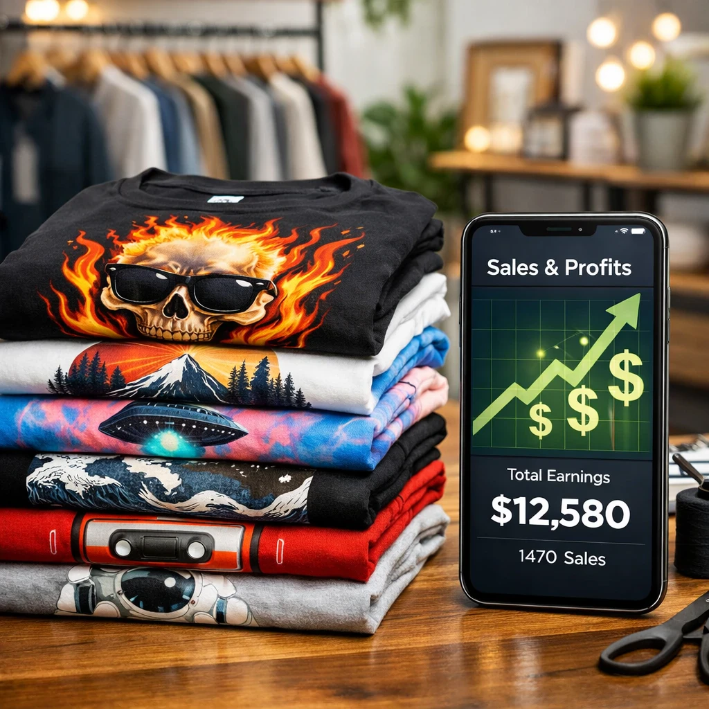 image about الربح من تصميم التيشرتات: الدليل الشامل لبدء مشروع ناجح بدون رأس مال (2026)
