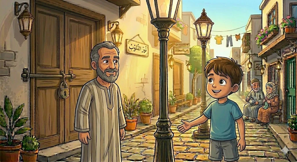 image about 🌙 مصباح الشارع الأخير 💡