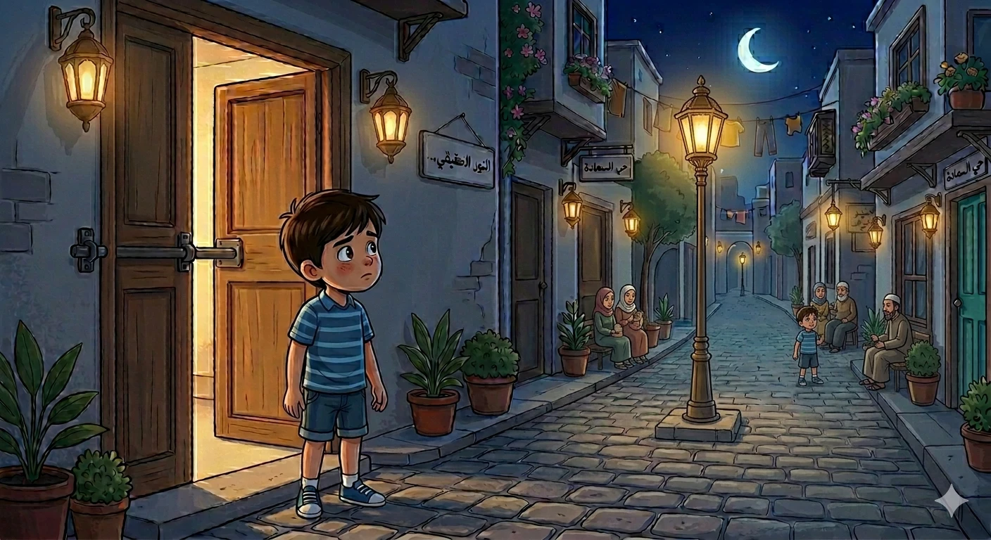 image about 🌙 مصباح الشارع الأخير 💡