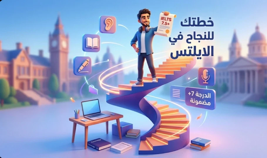 image about كيف تنجح في اختبار الايلتس؟ دليلك الشامل للتحضير من البيت والوصول لدرجة+٧