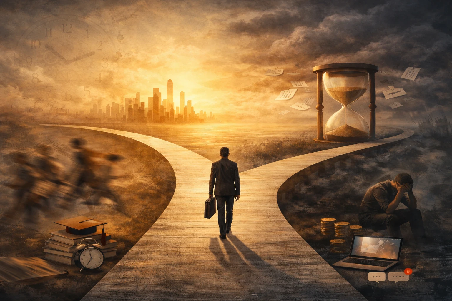 image about العيش في المستقبل: لماذا نعجز عن الحضور في اللحظة الراهنة؟