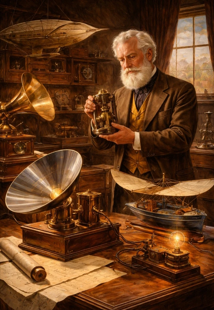 image about Alexander Graham Bell: رائد الاتصال ومخترع الهاتف