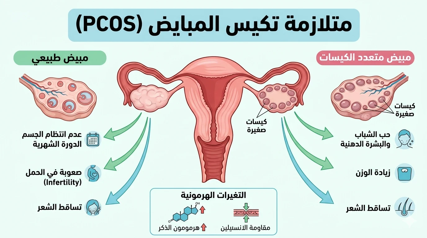 image about 🩺تكيس المبايض صامت لكنه مؤثر - دليل شامل لفهم الحالة والتعامل معها