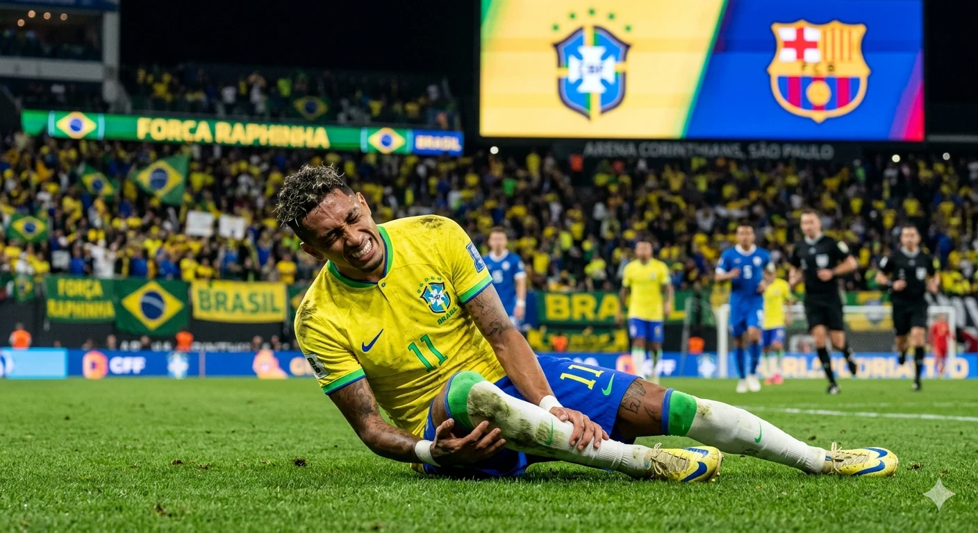 image about صدمة في برشلونة: إصابة رافينيا مع البرازيل تهدد موسم الفريق