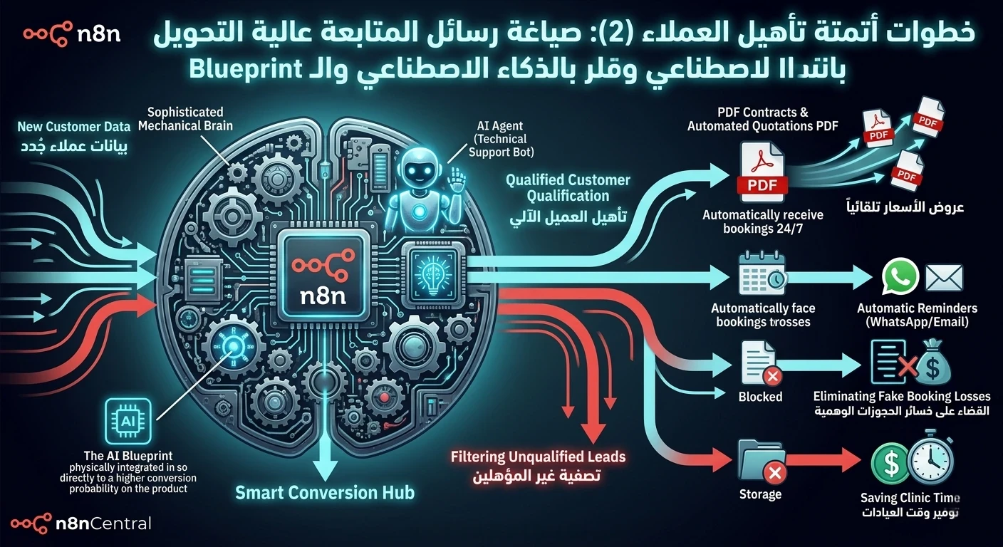 image about أتمتة حجوزات المواعيد: كيف تبني نظاماً ذكياً لإدارة العيادات والشركات بـ n8n؟