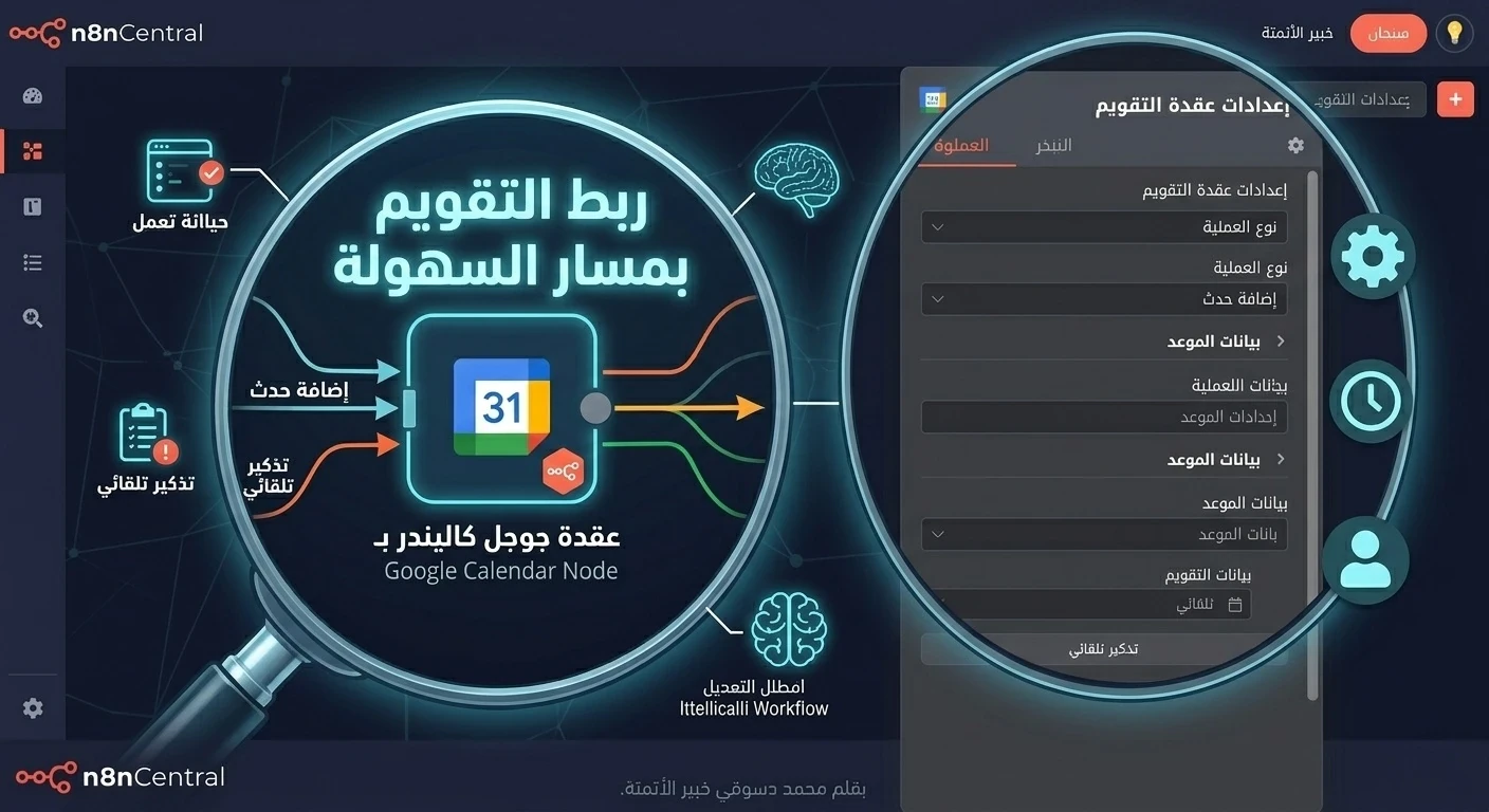 image about أتمتة حجوزات المواعيد: كيف تبني نظاماً ذكياً لإدارة العيادات والشركات بـ n8n؟