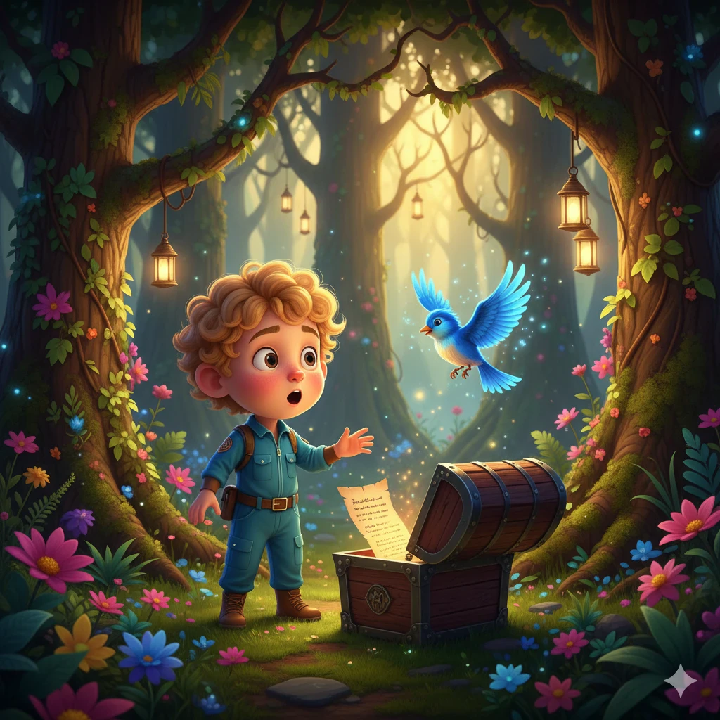 image about سر الصندوق الغامض في الغابة